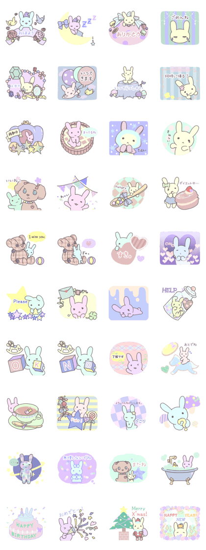 Pastel rabbit.