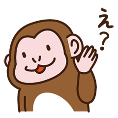 Sticker of plain monkey