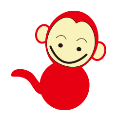 Monkey Sticker NO.2