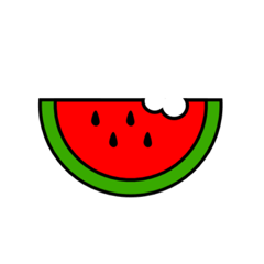 Simple round face stamp summer version