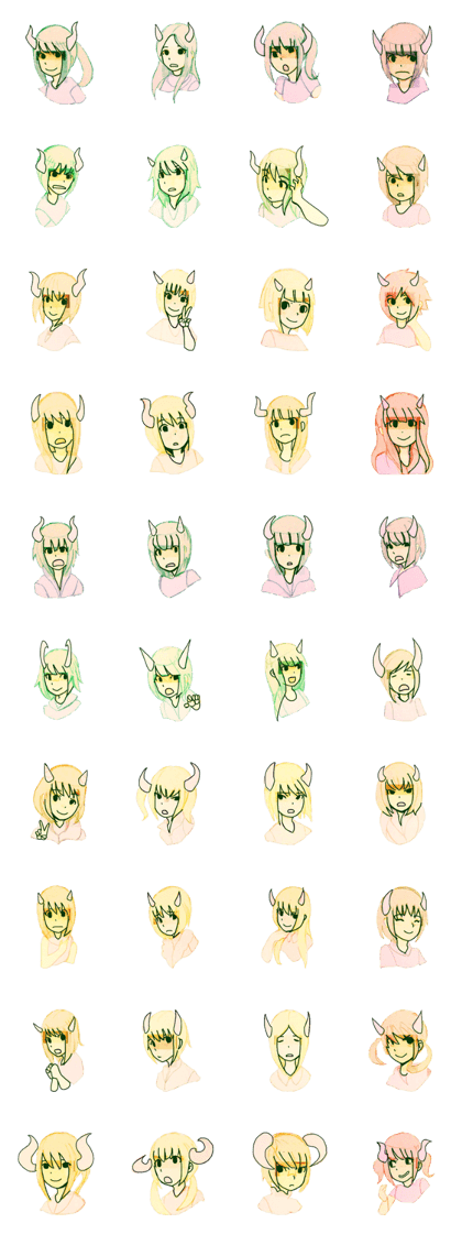 horn girls