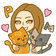 Cat Sticker mi&pi