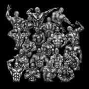 Muscle in the darkness.