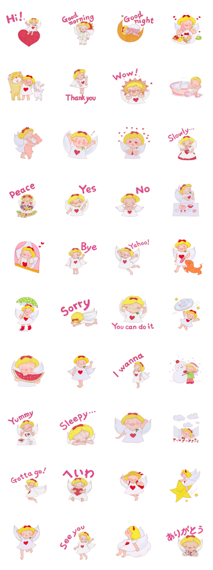 Angel and friendly animals(English)
