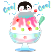 Cute Penguins(Japanese joking)