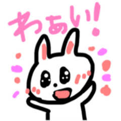 kawaii rabbit love sticker