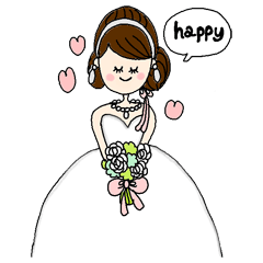 Pre-Hanayome happy wedding