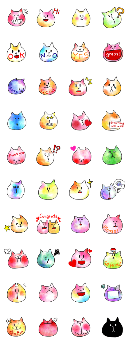 Cat color mood.