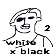 white x black sticker 2