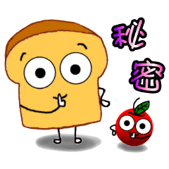 Mr.Toast and small apple (Taiwan)