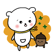 white bear of forest
