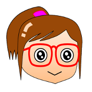 Ponytail glasses girl