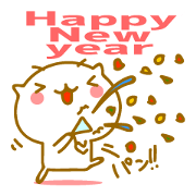 Cute Cat. year end and new year.