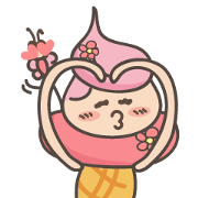 Pink ice cream
