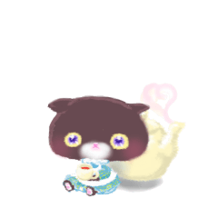 tea time with glittering kitty