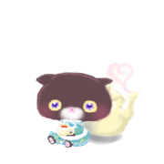 tea time with glittering kitty