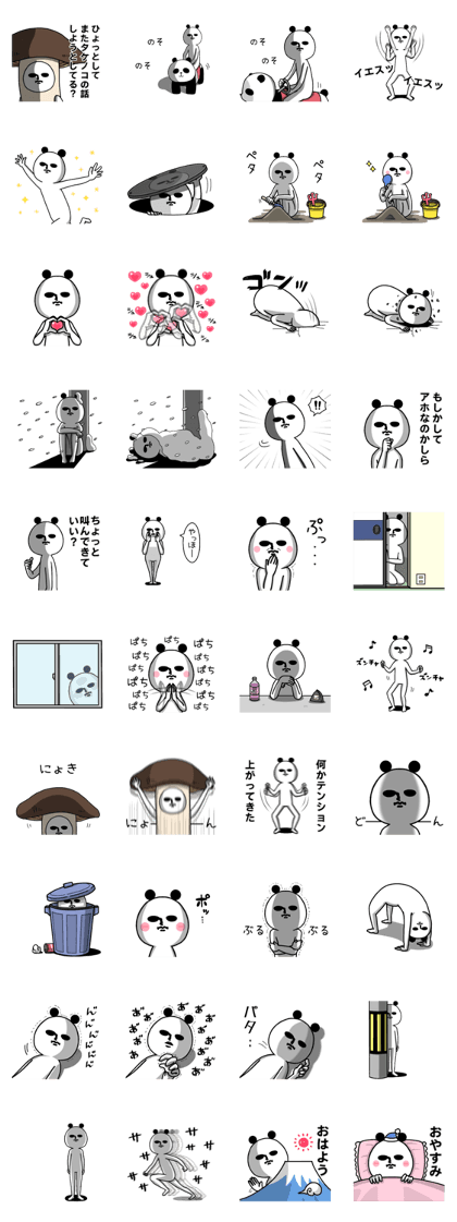 Sticker of a panda.2nd
