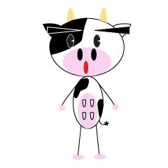 Moody Cow Gyu-ichi Daily Sticker