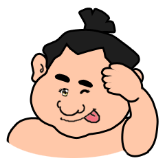 Sumo wrestler,chubby-san