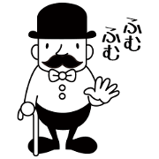 A mustache uncle gentleman