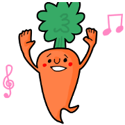 The cute carrot to be healed