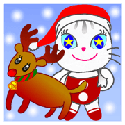 Christmas Pinky Blackcat