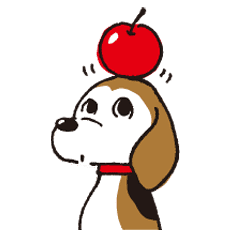 ほぼビーグルのりんごさん Line スタンプ Line Store ほぼビーグルのりんごさん Line スタンプ Line Store