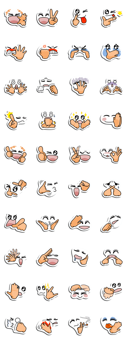 I express it with a face 2