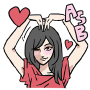AsB - Comic Girls In Red