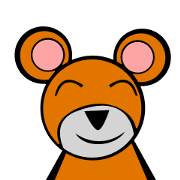 Bear action stamp