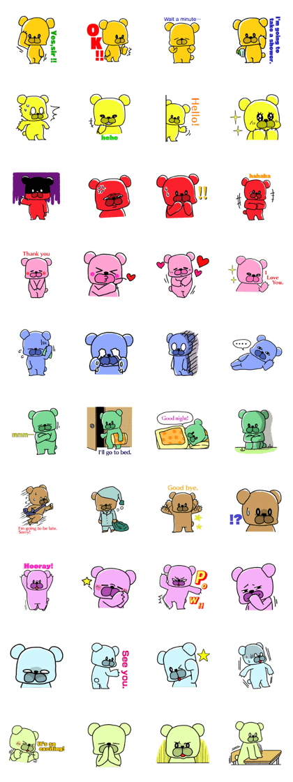 Mr.colorful bear1