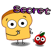 Mr.Toast and small apple