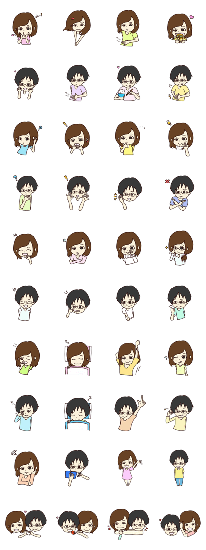 Girls and boys Sticker