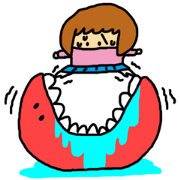 Monster and a woman