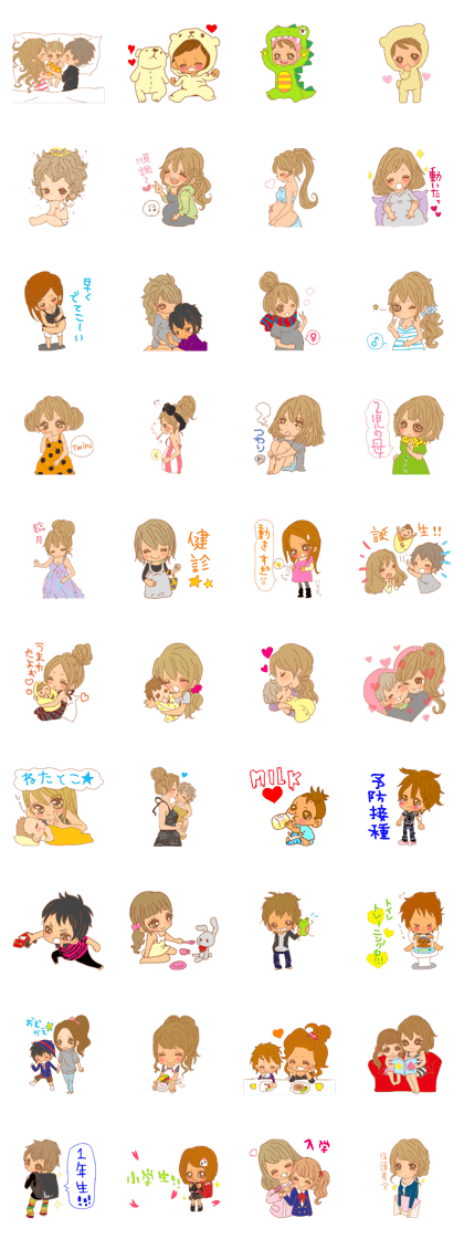 Girls - Mommy stickers