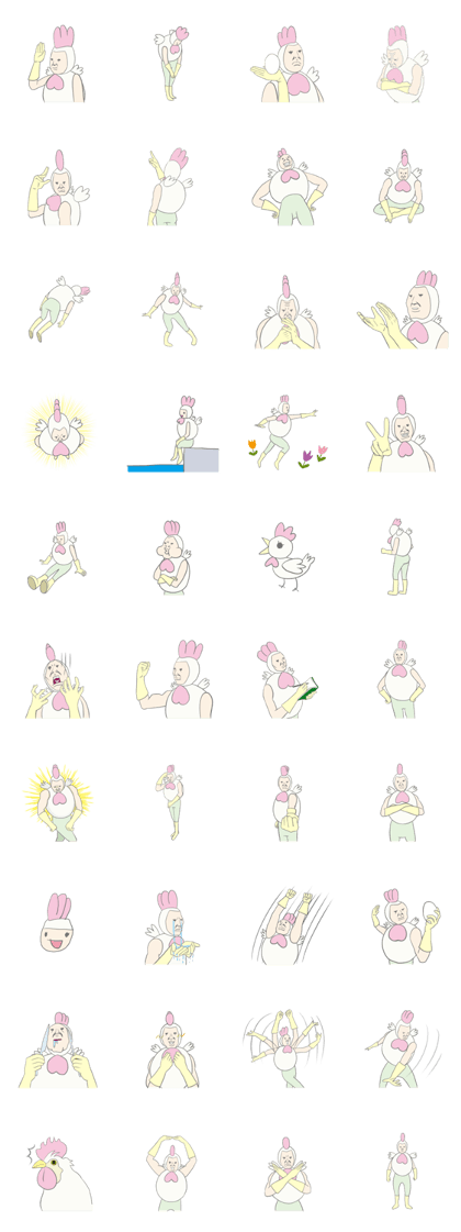 Kawaii rooster