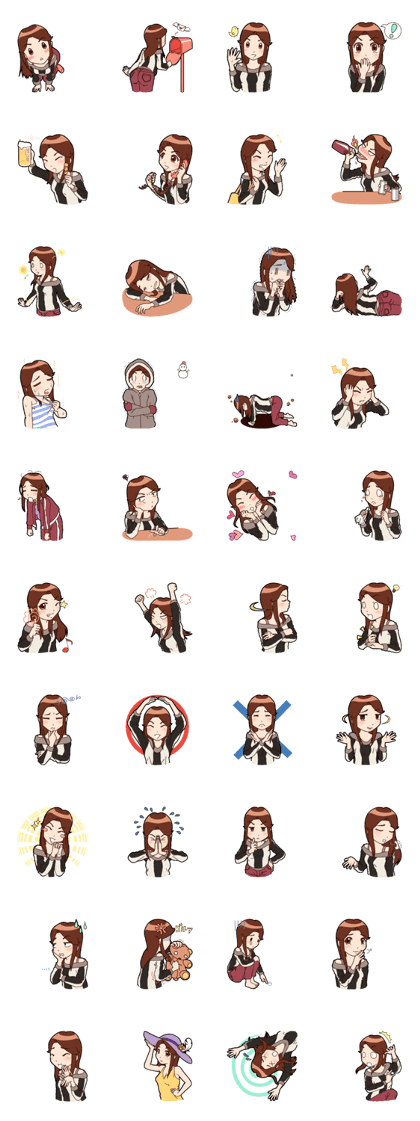 Sticker is girl