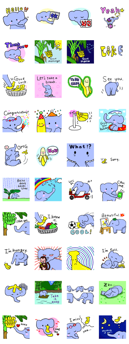 Elephant and Banana are Friends.