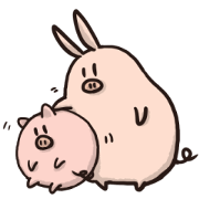 Sometimes together with pigs