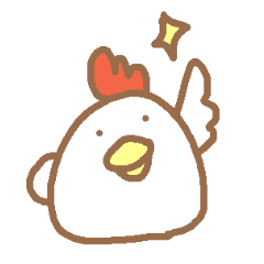 Small chicken sticker