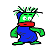 GREEN FACE MAN