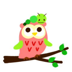 A colorful owl * sometimes Caterpillar