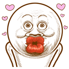 People Of Round Face Line Stickers Line Store