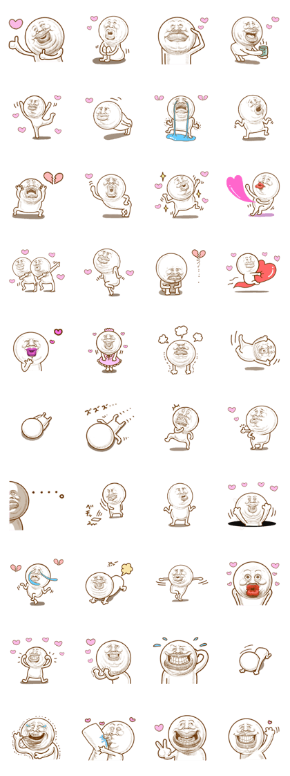 People of round face (For overseas)
