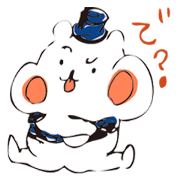 Bear sticker tongue would come out with