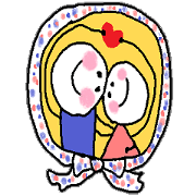 Sticker of lovebirds exclusive use2.