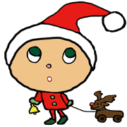 Cute child "Toki" in winter