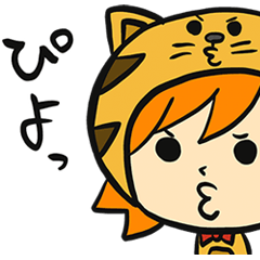 orange cat girl and maccha bear boy05