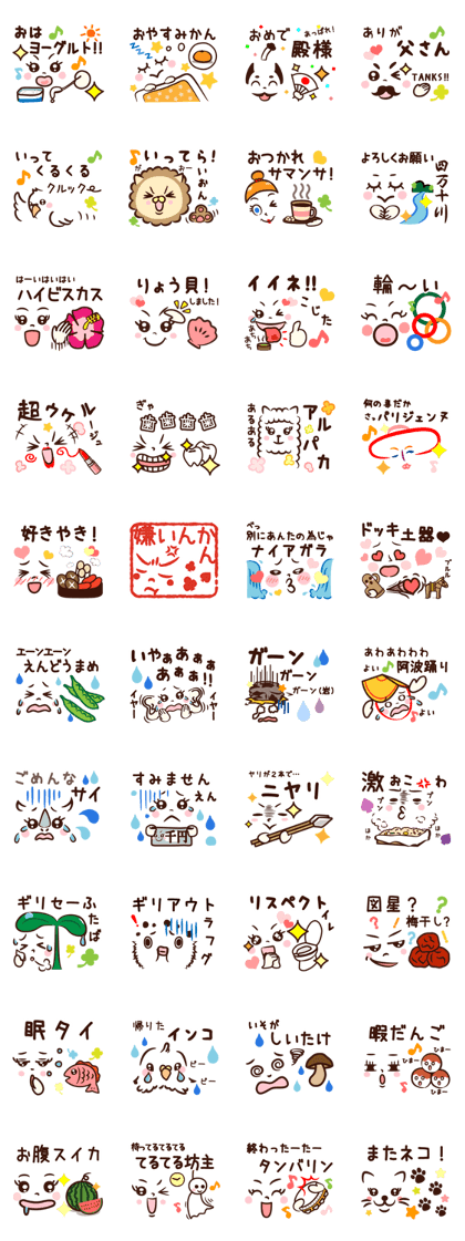 Message of emoticons in puns