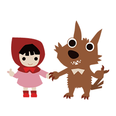Little Red Riding Hood  Big Wolf dancing